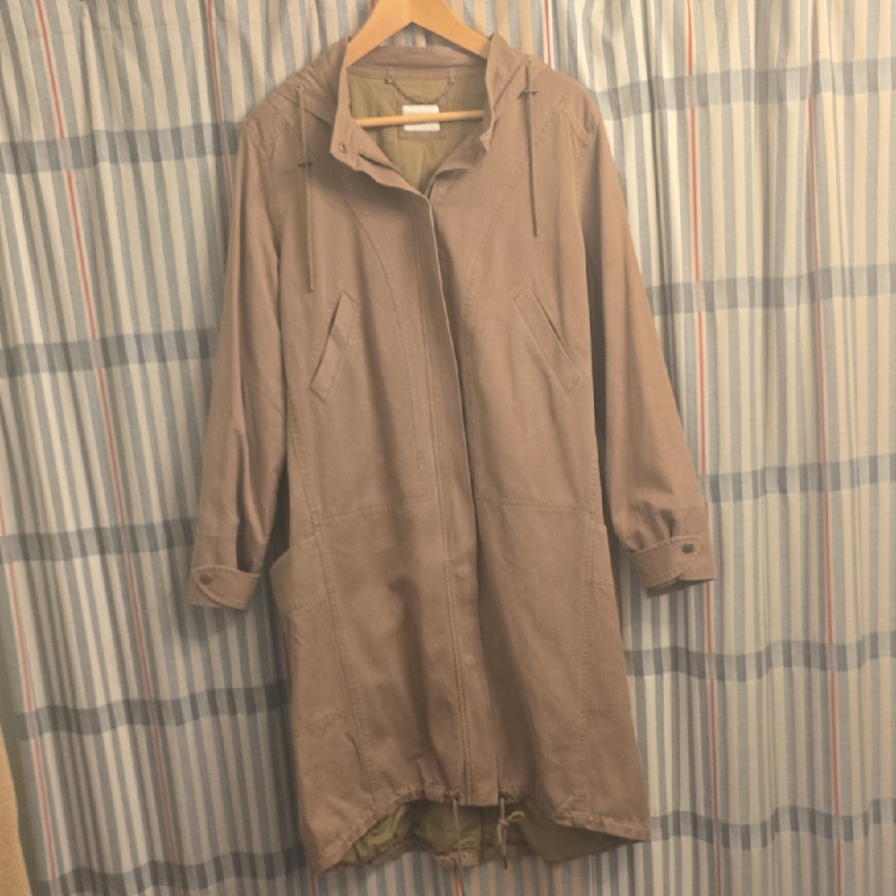 Wrap London Women's Tan Utility Coat Sz 12